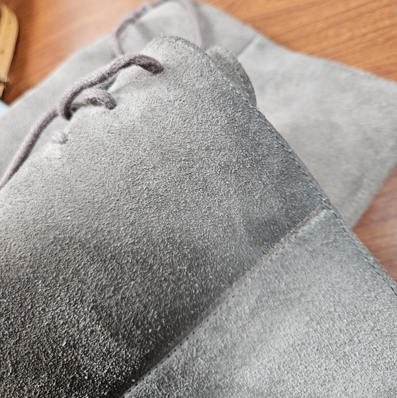 UGG AUSTRALIA SIZE US 6.5 Grey Suede PLATFORM WEDGE BOO… - Picture 7 of 8